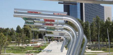 Vista del parque de Can Rigal, este verano