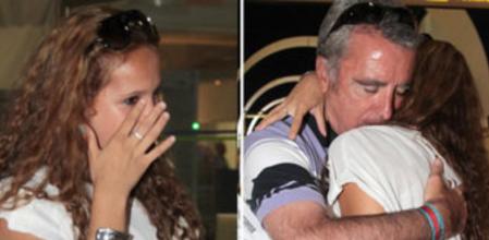 José Ortega Cano se despide de su hija Gloria Camila