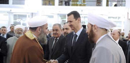 Asad, durante la celebración del Eid al-Fitr, festividad que marca el fin del Ramadán.