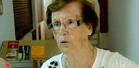 Cecilia Giménez, anteayer, entrevistada por TVE