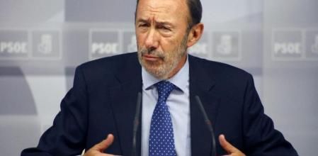 El secretario general del PSOE, Alfredo Pérez Rubalcaba