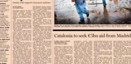 Imagen de la portada de 'Financial Times'