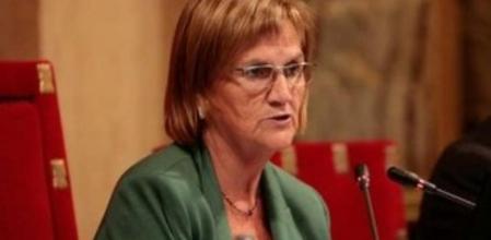 La presidenta del Parlament, Núria de Gispert, en la cámara catalana