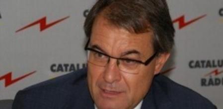 El president de la Generalitat, Artur Mas, durante la entrevista en Catalunya Ràdio