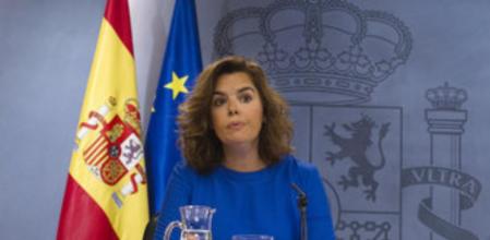 La vicepresidenta del Gobierno, Soraya Sáenz de Santamaría