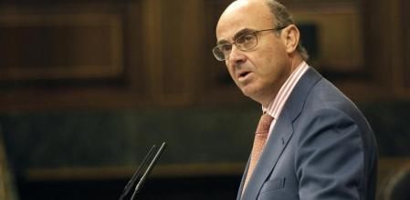 Guindos en la sesión de control del Congreso de los Diputados.