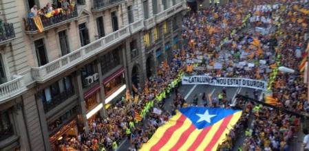 Un millón y medio de personas acudieron a la manifestación independentista de la Diada 2012