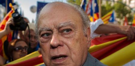 Jordi Pujol, minutos antes del inicio de la marcha independentista del 11 de septiembre en Barcelona