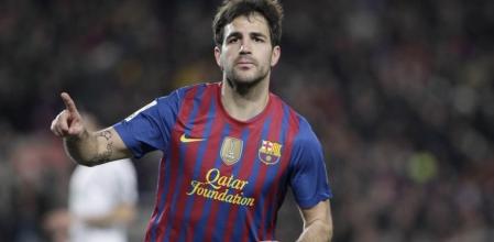 Cesc Fábregas, durante un partido con el Barça