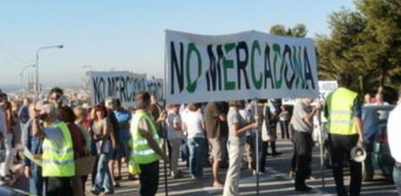 Protesta de los vecinos del Mas Ram de Badalona