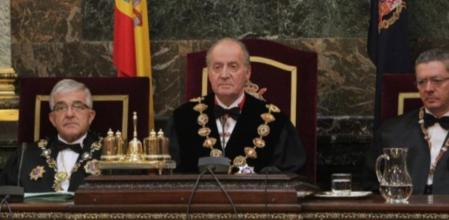 El Rey Juan Carlos, en la apertura del año judicial de 2012.