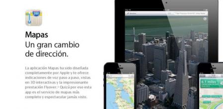 La aplicación Mapas de iOS 6 se presenta en la web de Apple como 