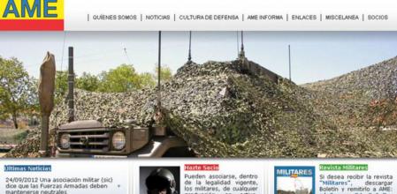 Página web de la Asociación de Militares Españoles