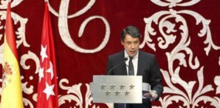 El presidente de la Comunidad de Madrid, Ignacio González, durante el acto de toma de posesión de su cargo