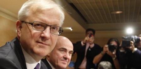 Olli Rehn y Luis de Guindos