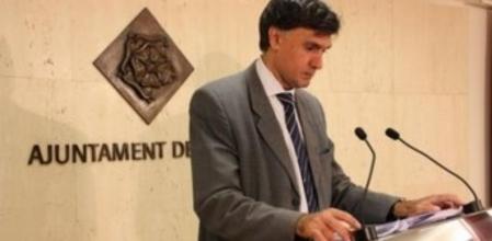 El concejal de Hacienda, Joaquim Enrech, durante la presentación de la propuesta de ordenanzas municipales este viernes por la mañana