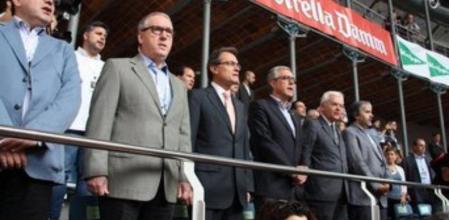 El presidente de la Generalitat Artur Mas en el Concurs de Castells de Tarragona