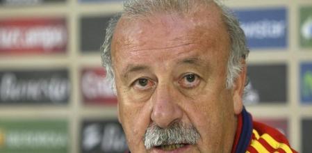 El seleccionador español, Vicente del Bosque, participa en rueda de prensa