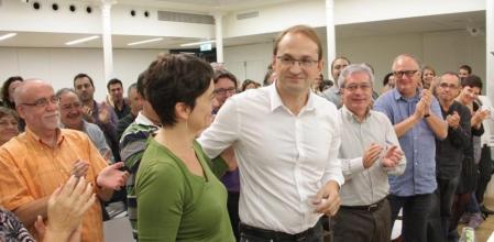 Joan Herrera, tras ser proclamado candidato.