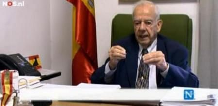 Leopoldo Muñoz Sánchez, presidente de la AME, en un documental de la televisión holandesa.