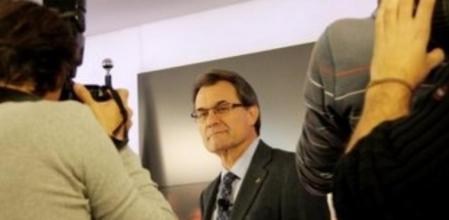 Artur Mas, en la rueda de prensa de este martes.
