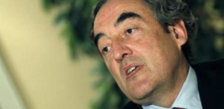 El presidente de la CEOE, Juan Rosell, durante una entrevista.