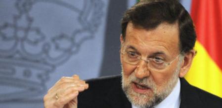 El presidente del Gobierno, Mariano Rajoy, en rueda de prensa