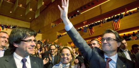 Artur Mas, presidente de la Generalitat, en el acto en Girona