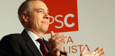 Pere Navarro, en el mitin celebrado en Manresa