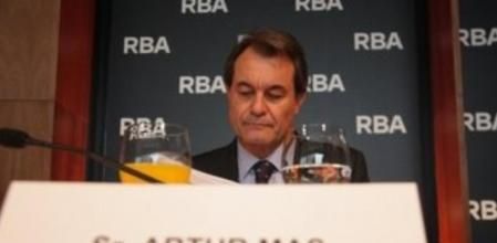 Artur Mas, este miércoles en el desayuno organizado por RBA