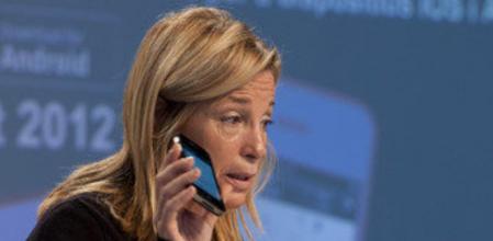 Joana Ortega durante la presentación del dispositivo para el seguimiento de los resultados electorales