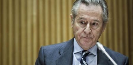 El expresidente de Caja Madrid Miguel Blesa, durante su comparecencia en la Comisión de Economía del Congreso a petición de la subcomisión que investiga la crisis de las cajas.