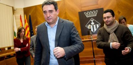 El alcalde de Sabadell, Manuel Bustos, en rueda de prensa.