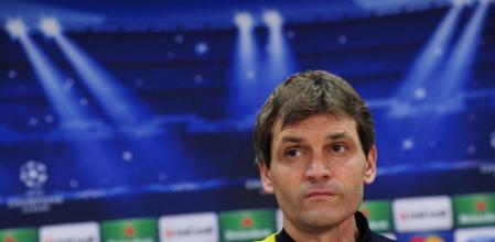 Tito Vilanova, en rueda de prensa.