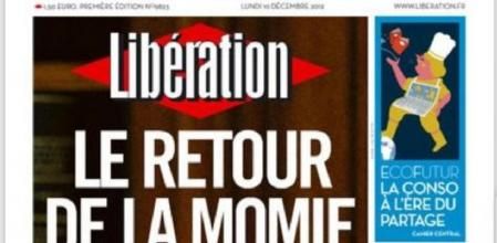 Portada de 'Libération'.