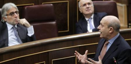 El ministro de Educación, Cultura y Deportes, José Ignacio Wert, en el Congreso.
