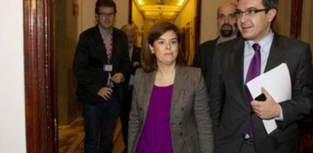 La vicepresidenta del Gobierno, Soraya Sáenz de Santamaría.