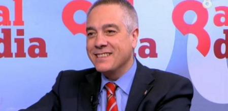 Navarro, durante la entrevista en 8tv