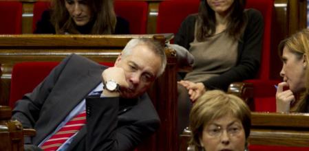 Pere Navarro durante el discurso de investidura de Artur Mas en el Parlament.