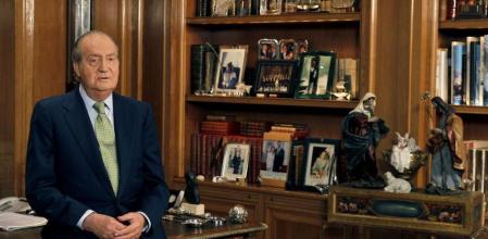 El Rey, durante el tradicional mensaje navideño