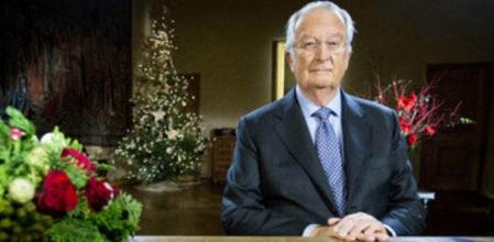El rey de Bélgica, Alberto II, durante su tradicional discurso de Navidad