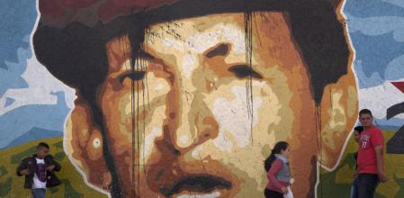 Mural de Hugo Chávez en Caracas