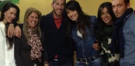 Sergio Ramos y Pilar Rubio, detalle de una imagen que ha colgado el futbolista en Twitter