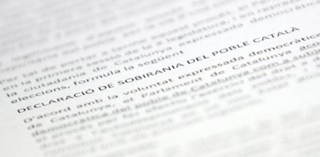 Texto de la declaración soberanista