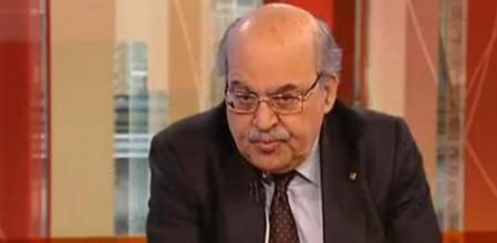 Mas-Colell en un momento de la entrevista en el 3/24.