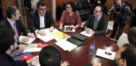 CiU, ERC, PSC, ICV-EUiA i CUP celebran una cumbre a cinco para acercar posiciones sobre la declaración de sobiranía