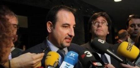 El conseller de Interior, Ramon Espadaler, atiende a los medios