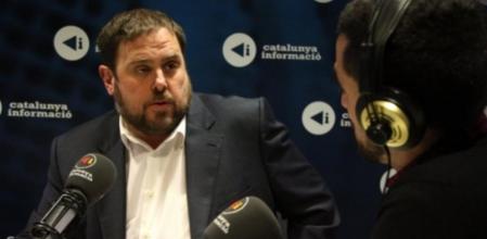Oriol Junqueras en una entrevista en Catalunya Informació