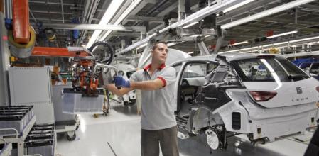 Cadena de montaje de Seat en Martorell