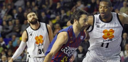 El escolta del Barcelona Regal Juan Carlos Navarro en acción